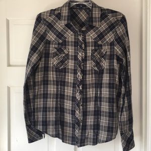 Gap plaid button up